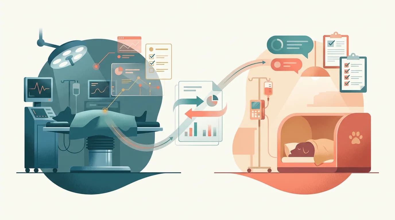 Theatre or Ward RVN Jobs? Compare the Patient Journey illustration for Veterinary Nurse Jobs